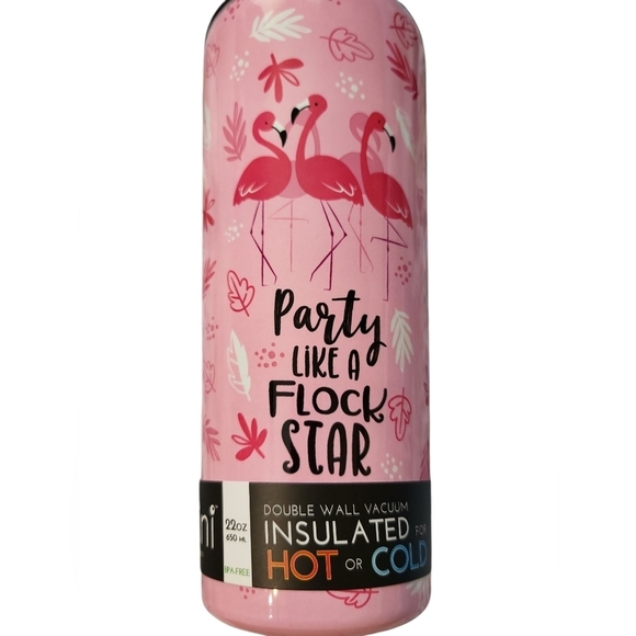 NWT Party LIKE A Star Cantini Star Pink Flamingo Party Tumbler 22oz - Picture 3 of 14